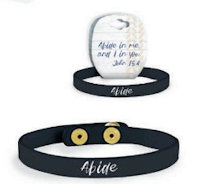 Bracelet-Snap-Abide With Me-Vegan Leather