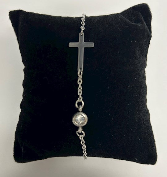 Bracelet-Eden Merry-Cross-Silver